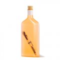 Пластиковая бутылка для морской почты, цвет оранжевый