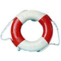 Декоративный спасательный круг диаметром 75 см., красно-белый